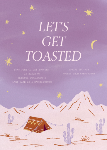 Big Sky - Bachelorette Party Invitation by Paperless Post