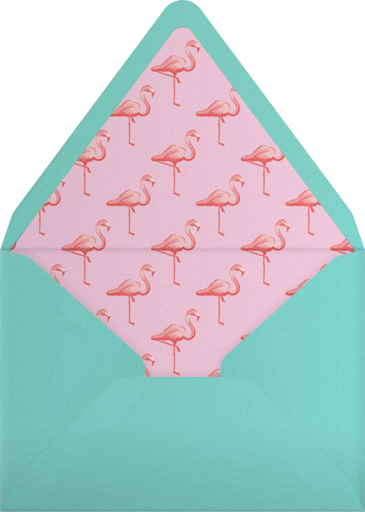 Pink Flamingos - Paperless Post Envelope