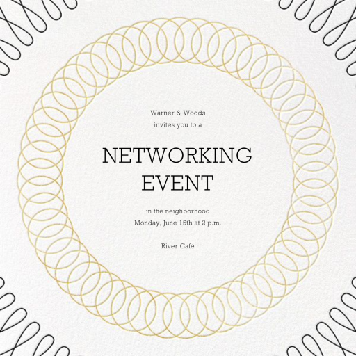 Spirals - Networking Event Invitation by Paperless Post
