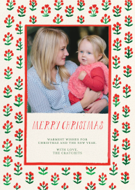 Sprig Pattern Photo - Christmas Card by Mr. Boddington's Studio