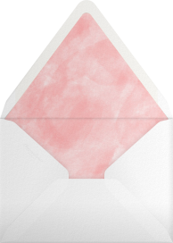 Watercolor Save the Date - Crate & Barrel Envelope