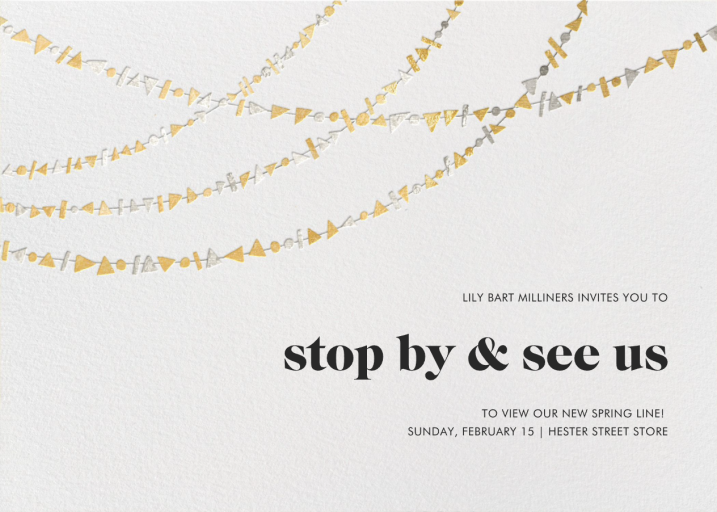 Streamer Shapes - Launch Party Invitation by Paperless Post