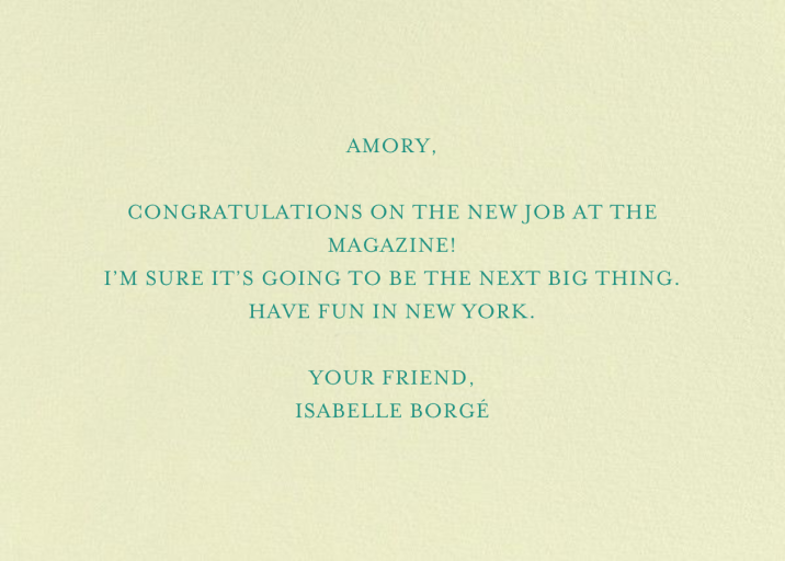 Peacock Congrats (Meg Hunt) - Moving Announcement by Red Cap Cards - Back