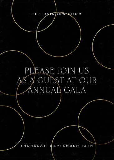 Gold Rings - Invitation by Paperless Post