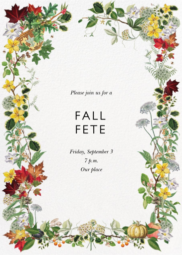 Xarpo - Fall Party Invitation by Stephanie Fishwick