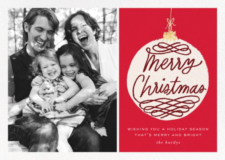 Holiday Ornament (Photo) - Holiday Card by kate spade new york