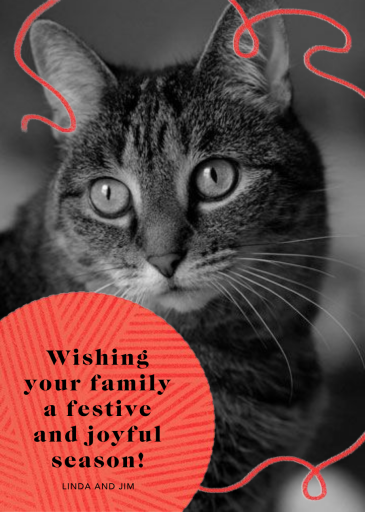 Yarn Ball - Christmas Card by Paperless Post