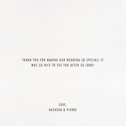 Evoke Photo - Thank You Card by Kelly Wearstler - Back