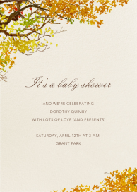 Autumn Boughs - Baby Shower Invitation by Felix Doolittle