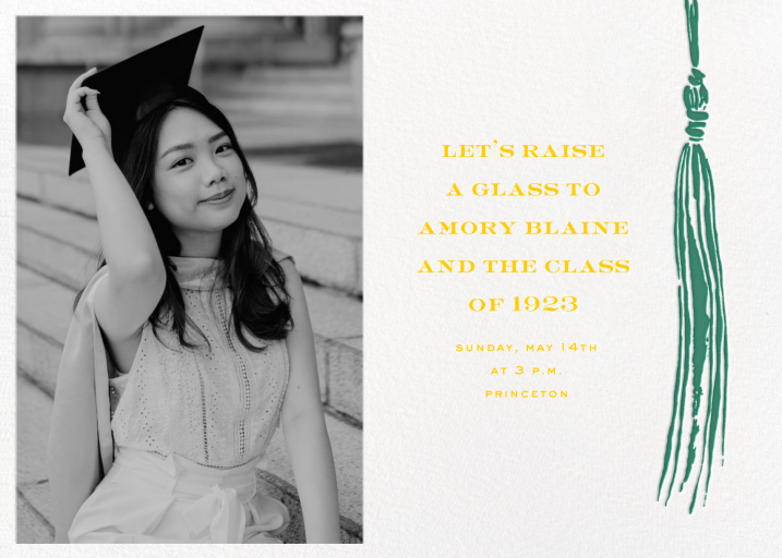 KSNY Tassel (Foto) - Invitación para la fiesta de graduación de kate spade new york