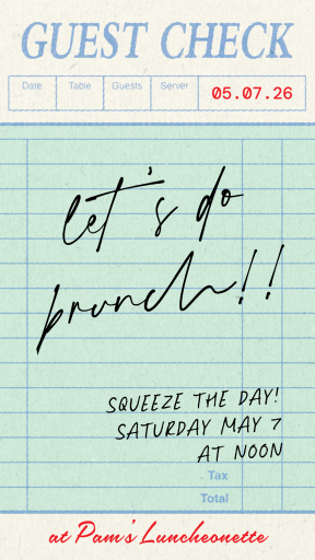 Guest Check - Brunch Invitation by Paperless Post