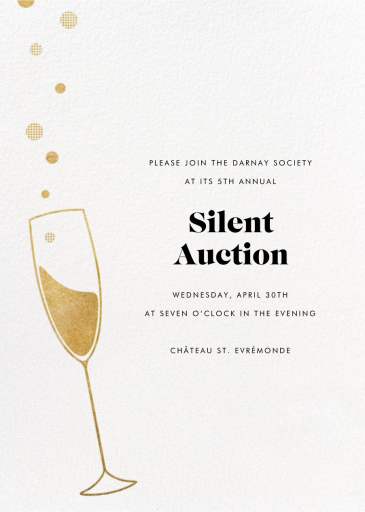 Champagne Flute - Corporate Holiday Party Invitation by Paperless Post