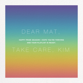 After the Rain (Square) - Pride Card by Paperless Post