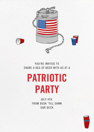 Keg with Flag by Paperless Post