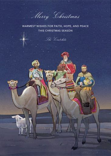 Bearing Gifts - Christmas Card by Felix Doolittle