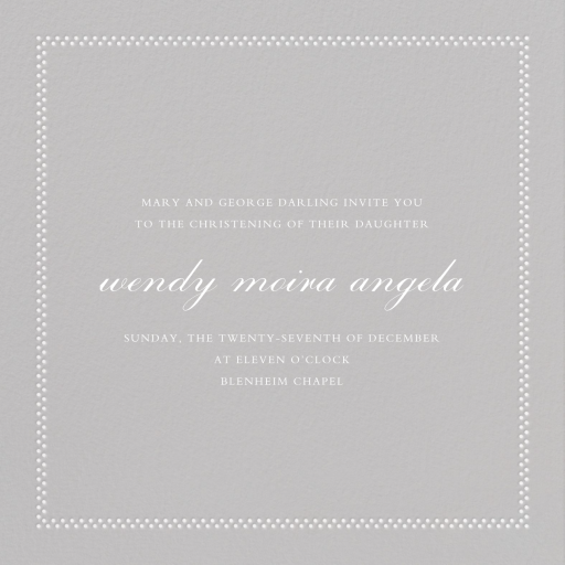 Uneven Dots (New) - Baptism & Christening Invitation by Paperless Post