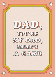 No Frills - Father's Day Card by Party Mountain