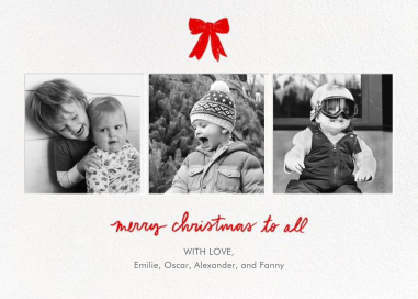 Christmas Windowpane - Christmas Card by Linda and Harriett