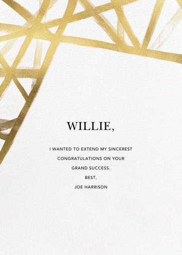 Channels (Tall) - Winter Party Invitation by Kelly Wearstler