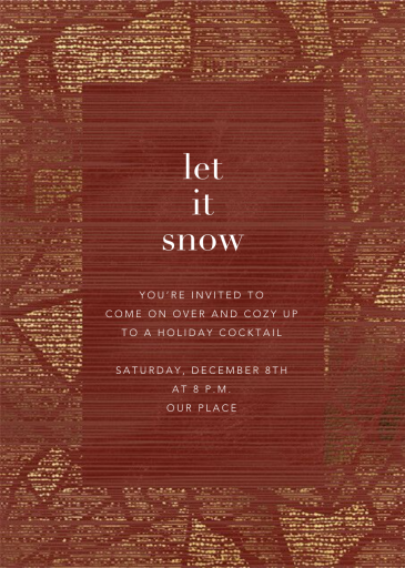 Prism Frame - Holiday Party Invitation by Kelly Wearstler