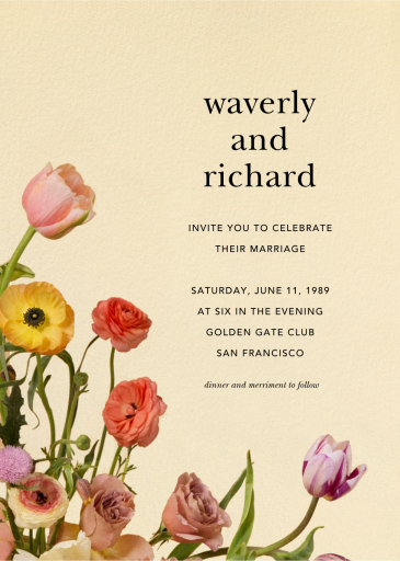 Prairial - Wedding Invitation by Putnam & Putnam