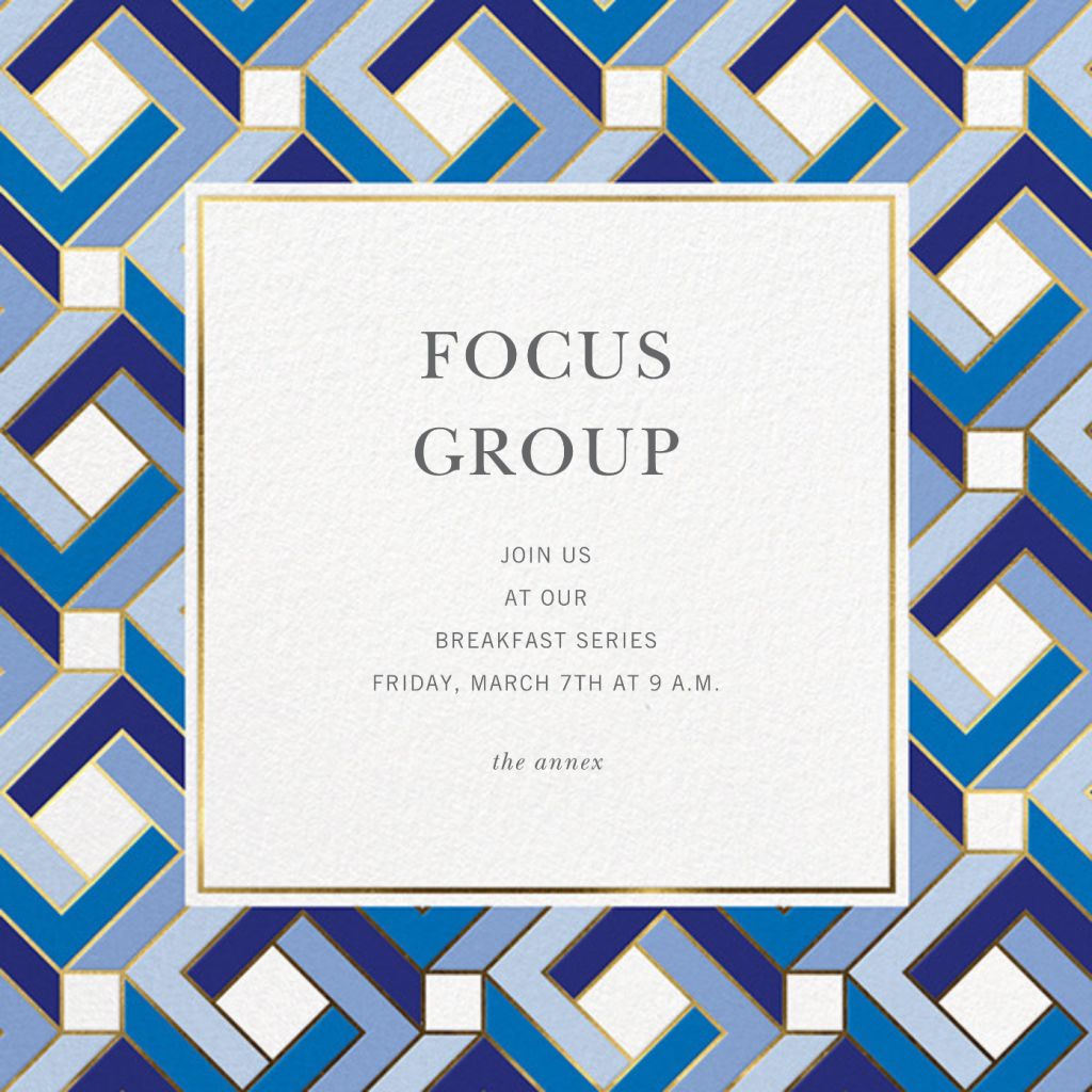 Penrose Focus Group Invitation Send online instantly RSVP tracking