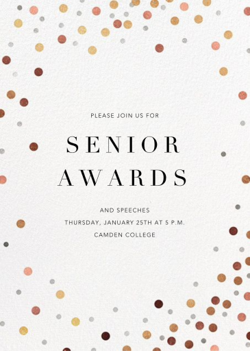 Coriandoli - Awards Ceremony Invitation by Paperless Post