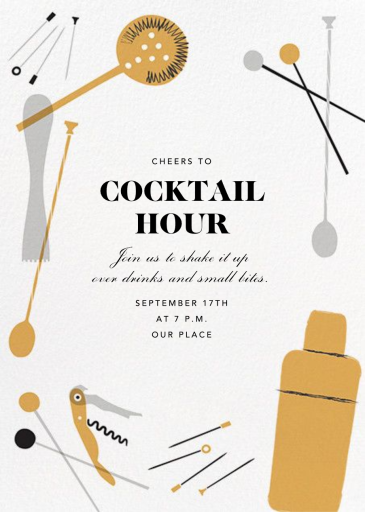 Home Is Where the Bar Is - Cocktail Party Invitation by Crate & Barrel