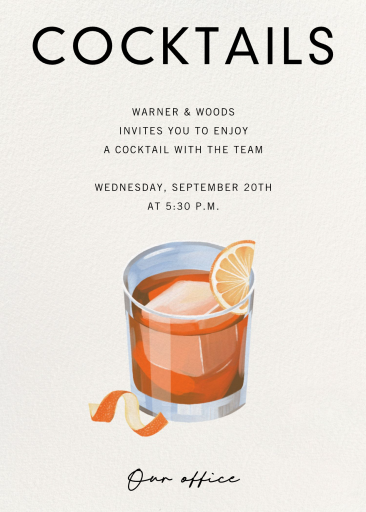 Cocktails and Company - Cocktail Party Invitation by Paperless Post