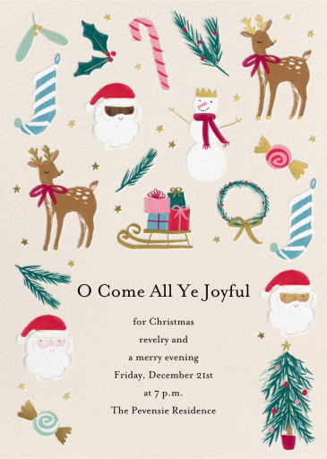 Christmas Classics - Holiday Party Invitation by Meri Meri