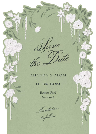 Enchanted Garden Frame - Save the Date by Paperless Post