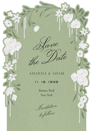 Enchanted Garden Frame - Save the Date by Paperless Post