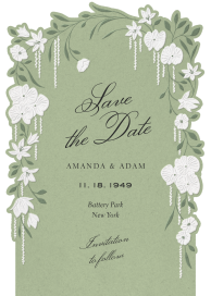 Enchanted Garden Frame - Save the Date by Paperless Post