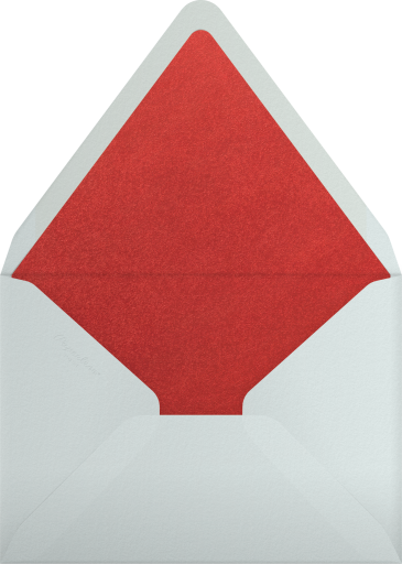 Snowflake Ribbon - Paperless Post Envelope