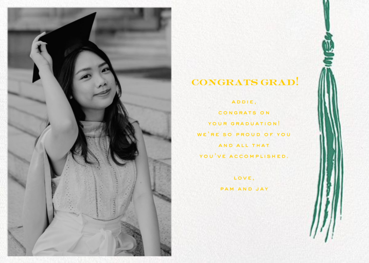 KSNY Tassel (Foto) - Card de graduación Card kate spade new york