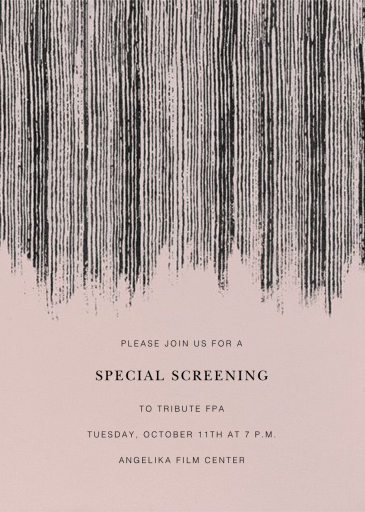 Strie - Viewing Party Invitation by Kelly Wearstler