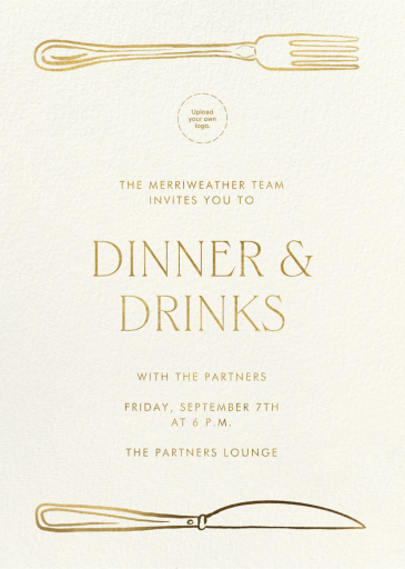 Table for Two - Thanksgiving Invitation by Paperless Post