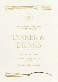 Table for Two - Dining & Drinks Invitation by Paperless Post