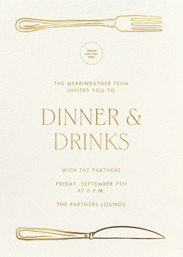 Table for Two Invitation