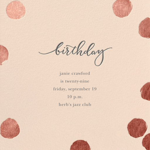 Big Dot Birthday - Birthday Invitation by Sugar Paper
