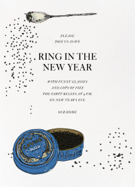 Caviar - New Year's Eve Invitation by Joana Avillez