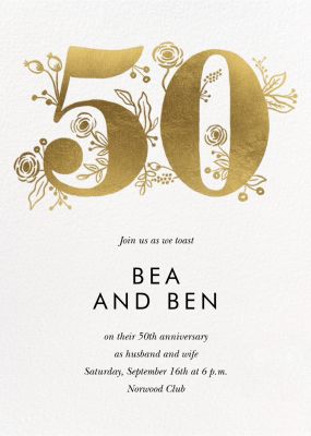 Wedding deals anniversary invites