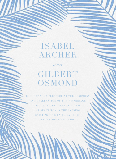 Palmier I - Wedding Invitation by Paperless Post