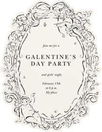 Cupid’s Frame - Valentine's Day Invitation by Ten Story Stationery