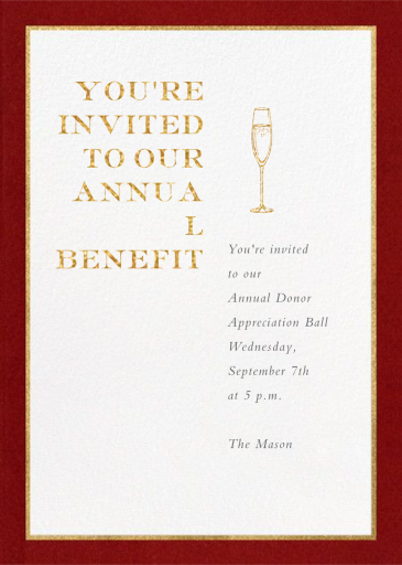 Oro (Tall) - Appreciation Event Invitation by Paperless Post