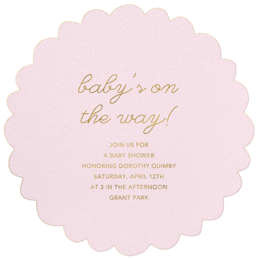 Blooming Daisy - Baby Shower Invitation by Meri Meri - Back