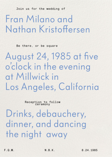 Over to You - Invitation by Goods Gang