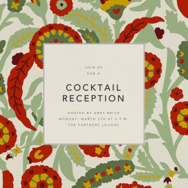 Termez Crewel - Cocktail Party Invitation by Oscar de la Renta