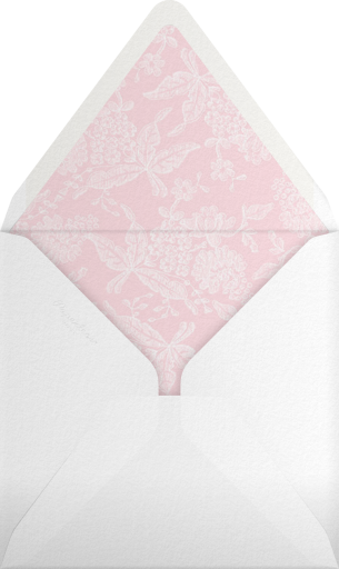 Hydrangea Lace I Save The Date - Oscar de la Renta Envelope