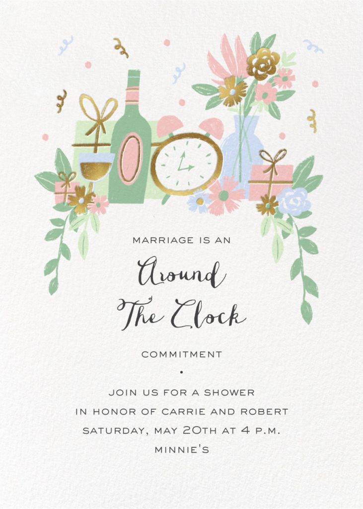 Wedding Time Invitation